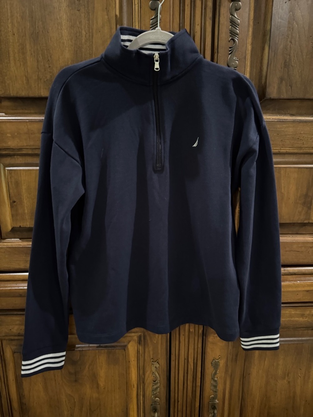 Nautica NWOT Navy Quarter-Zip Pullover - Medium